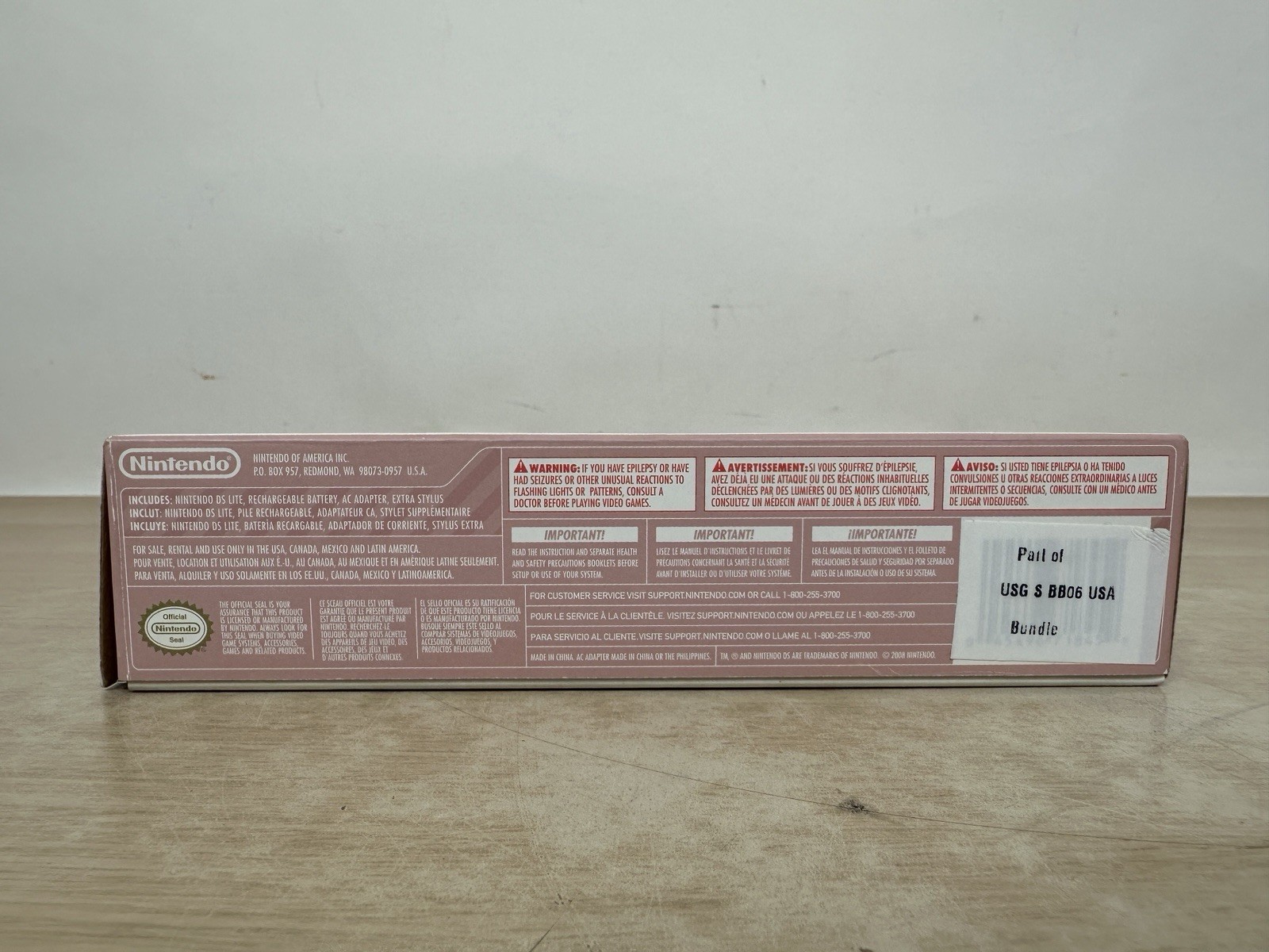 Nintendo DS Lite Metallic Rose Pink Handheld USG-001 Complete In Box CIB – WORKS