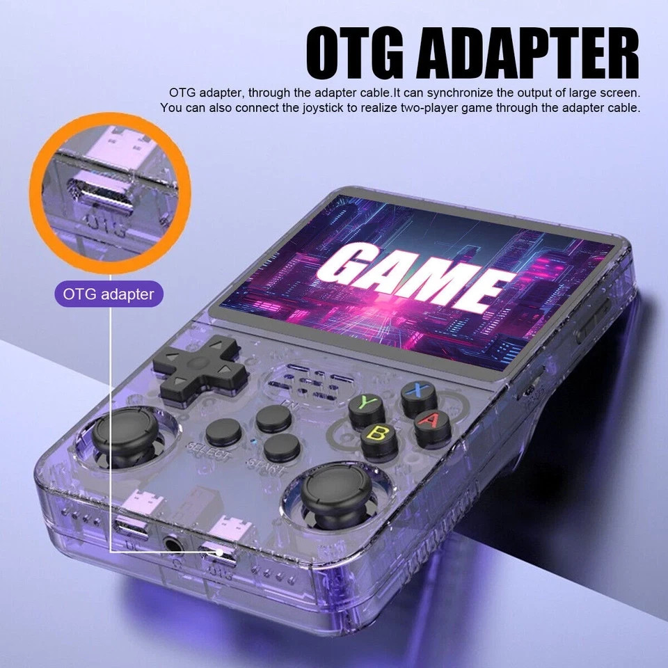 R36S Retro Handheld Video RGame Console 64GB 20000+ Games 3.5 Inch IPS Screen US