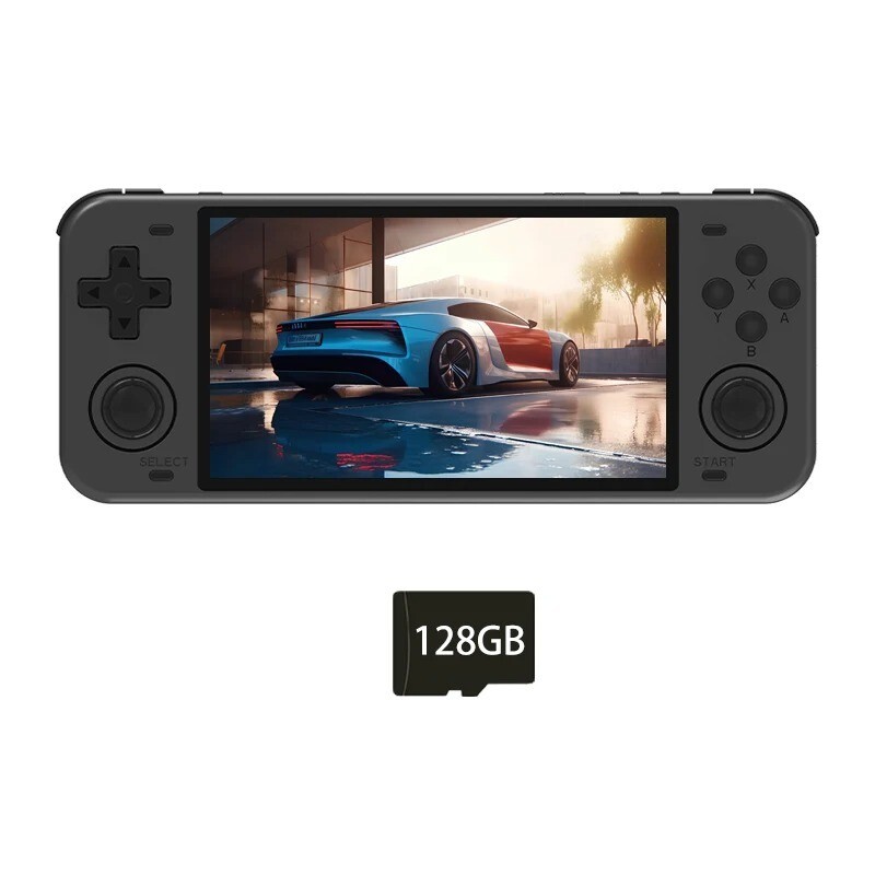 PowKiddy RGB10 – Max Handheld Game Console – Brand New – Black