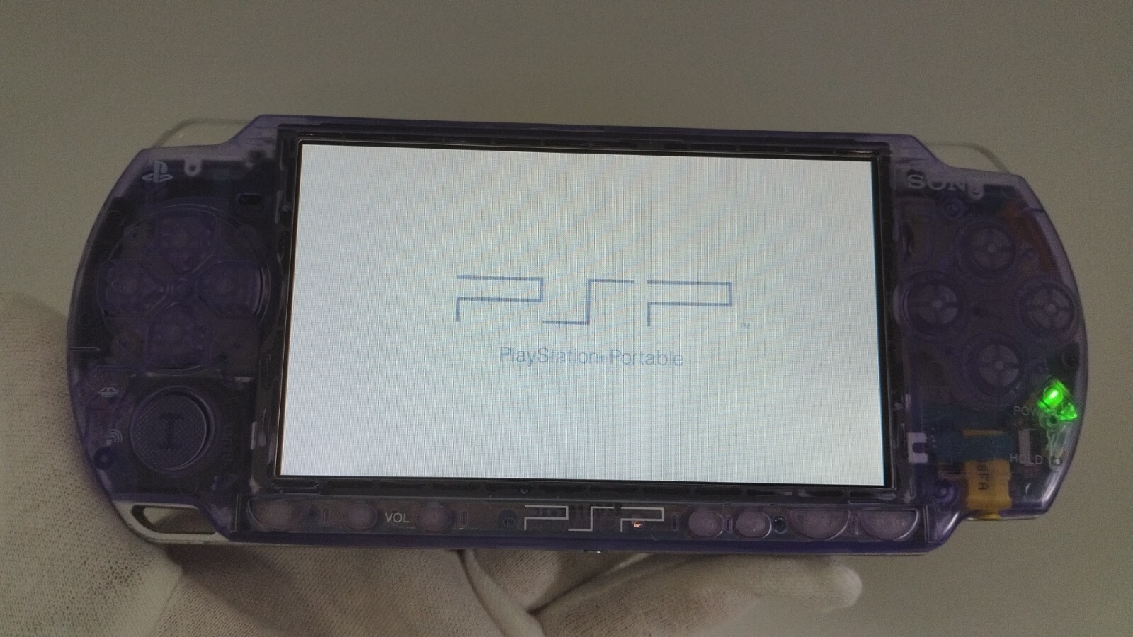 Sony PSP 2000 System w/ Charger Clear Purple color Region Free Import Custom