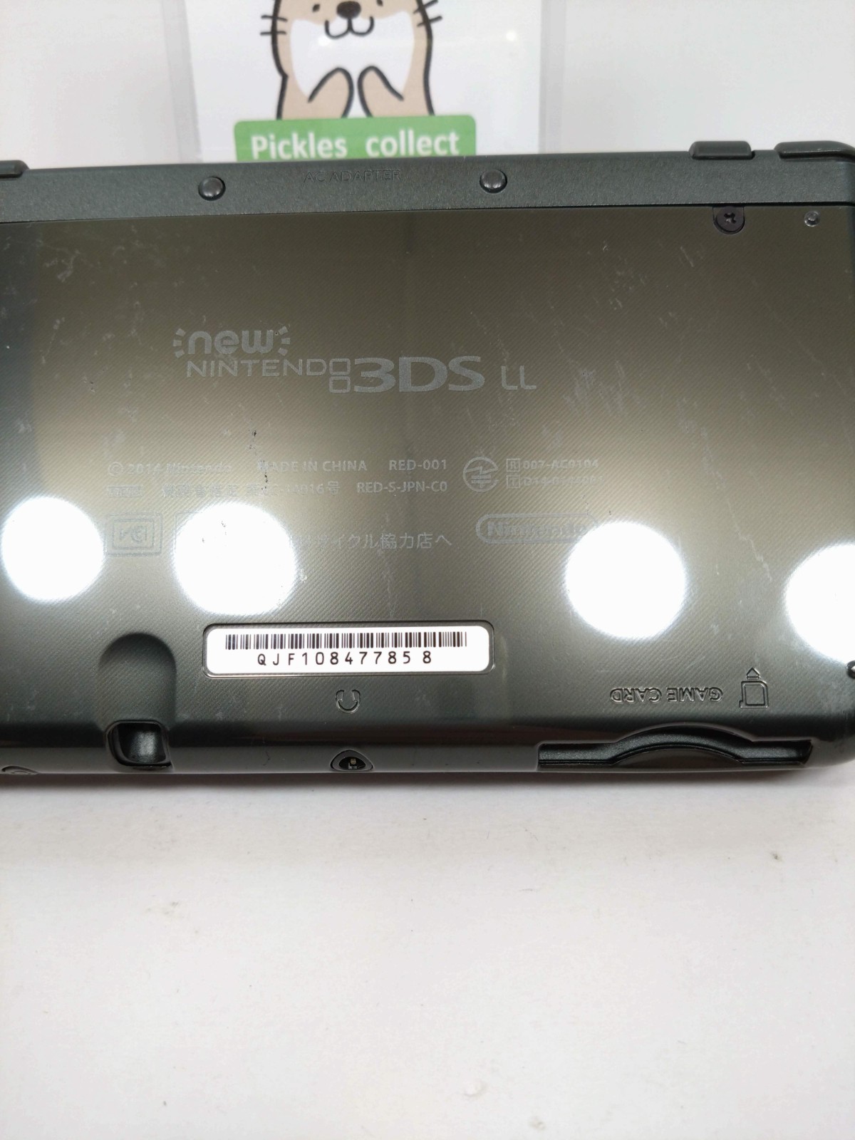 Nintendo New 3DS LL XL Metallic Black RED-001 w/Stylus 4GB Japanese Tested 0601G