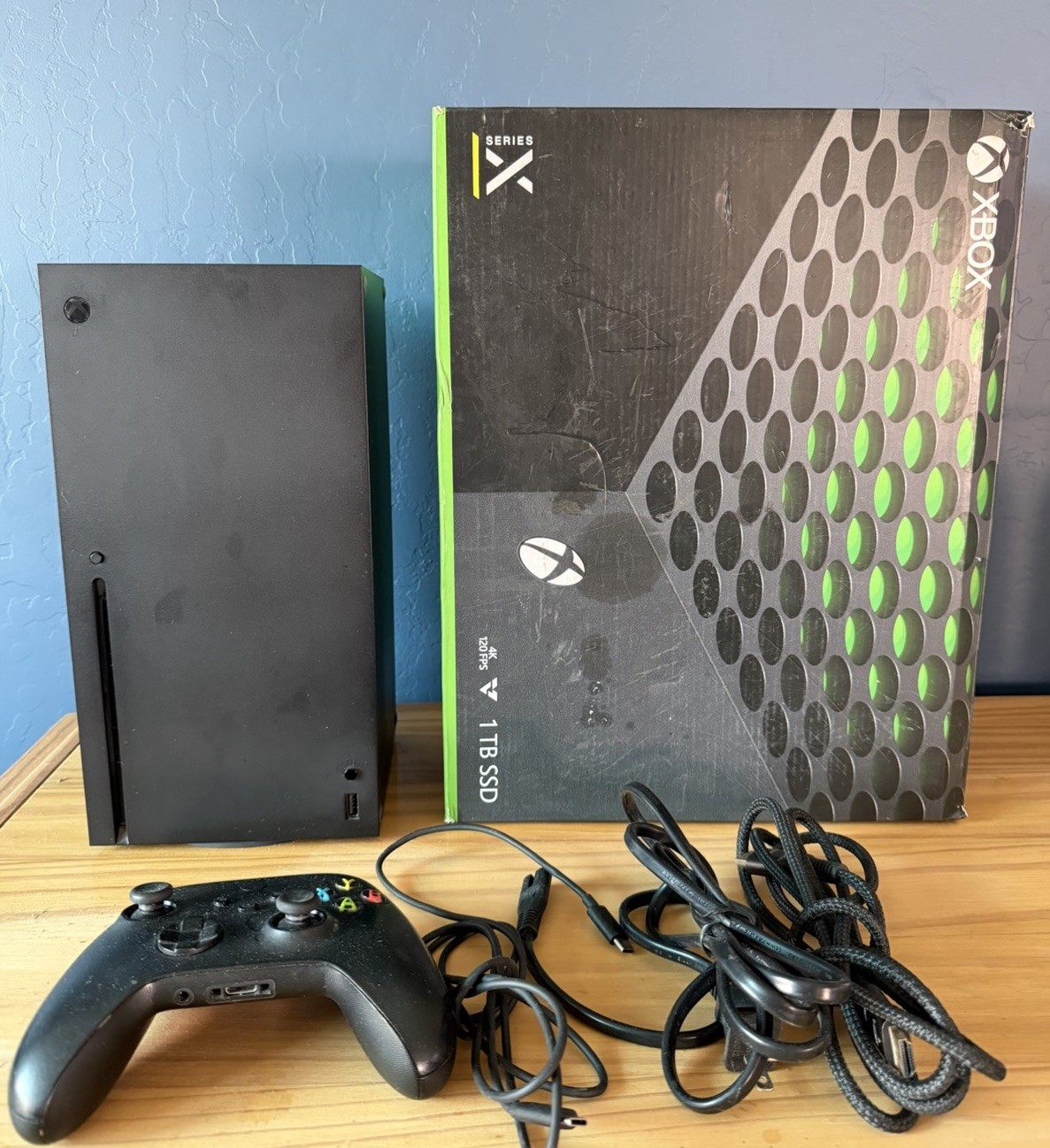 Microsoft Xbox Series X 1TB Black Disc Drive w/ Original Box, Controller, HDMI