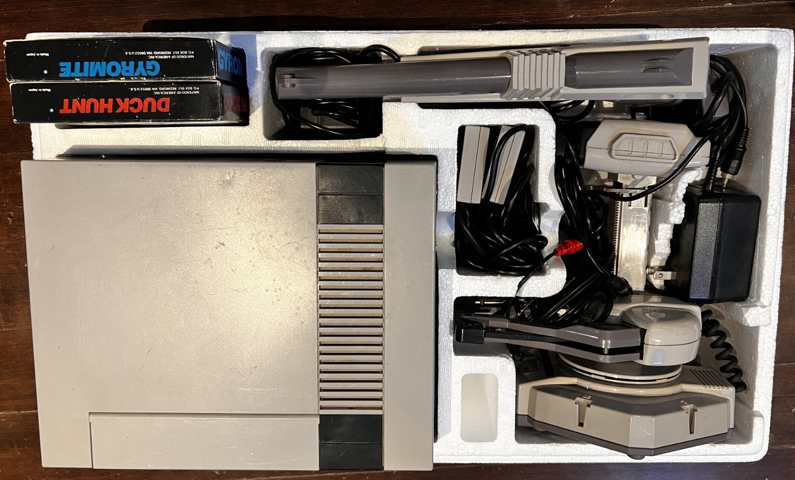 🎮In Box Nintendo NES DELUXE Set Console ROB Robot Duck Hunt Zapper 80’s⭐