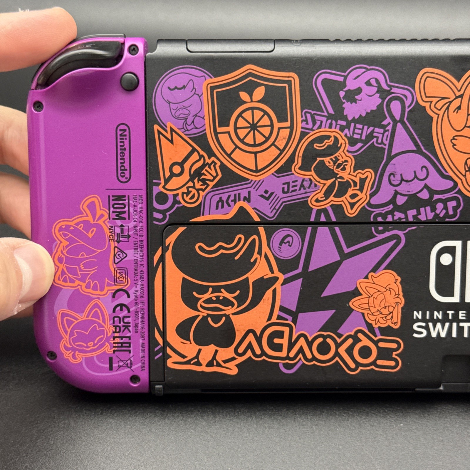 Nintendo Switch OLED Pokemon Scarlet & Violet Edition Console W/ Violet Game