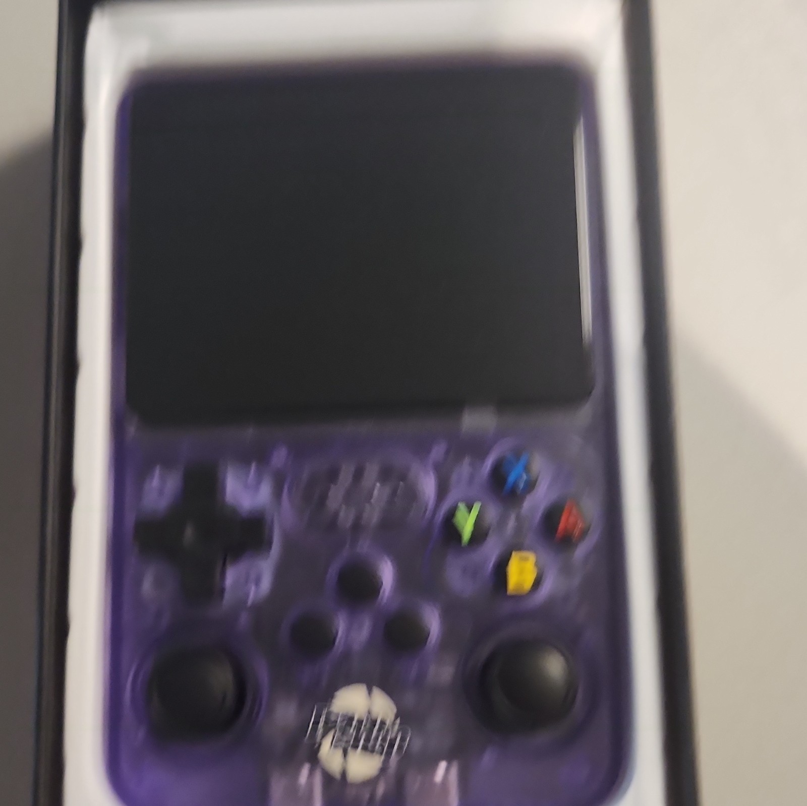 R36S Handheld Game Console 128GB 3.5in 640×480 Purple/White Wi-Fi