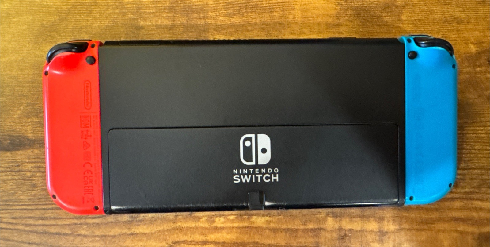 Nintendo Switch OLED 64GB Console Bundle Neon Red/Blue Joycons New 3p Dock Cords