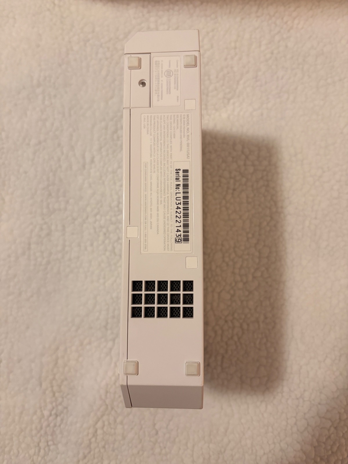 Nintendo wii with box and instructions, 15 games, rabbids charger plus more