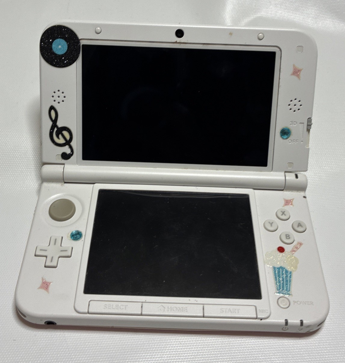 *PARTS* Nintendo Nintendo 3DS XL Handheld System Console Pink/White SPR-001 USA