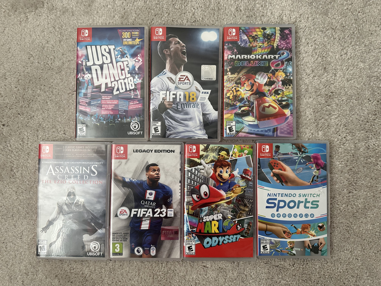 Nintendo Switch Bundle with multiple controller and games