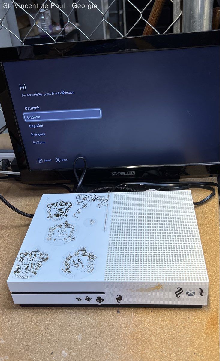 Microsoft Xbox One S 500GB Console Gaming System White 1681 Bundle Tested Workin