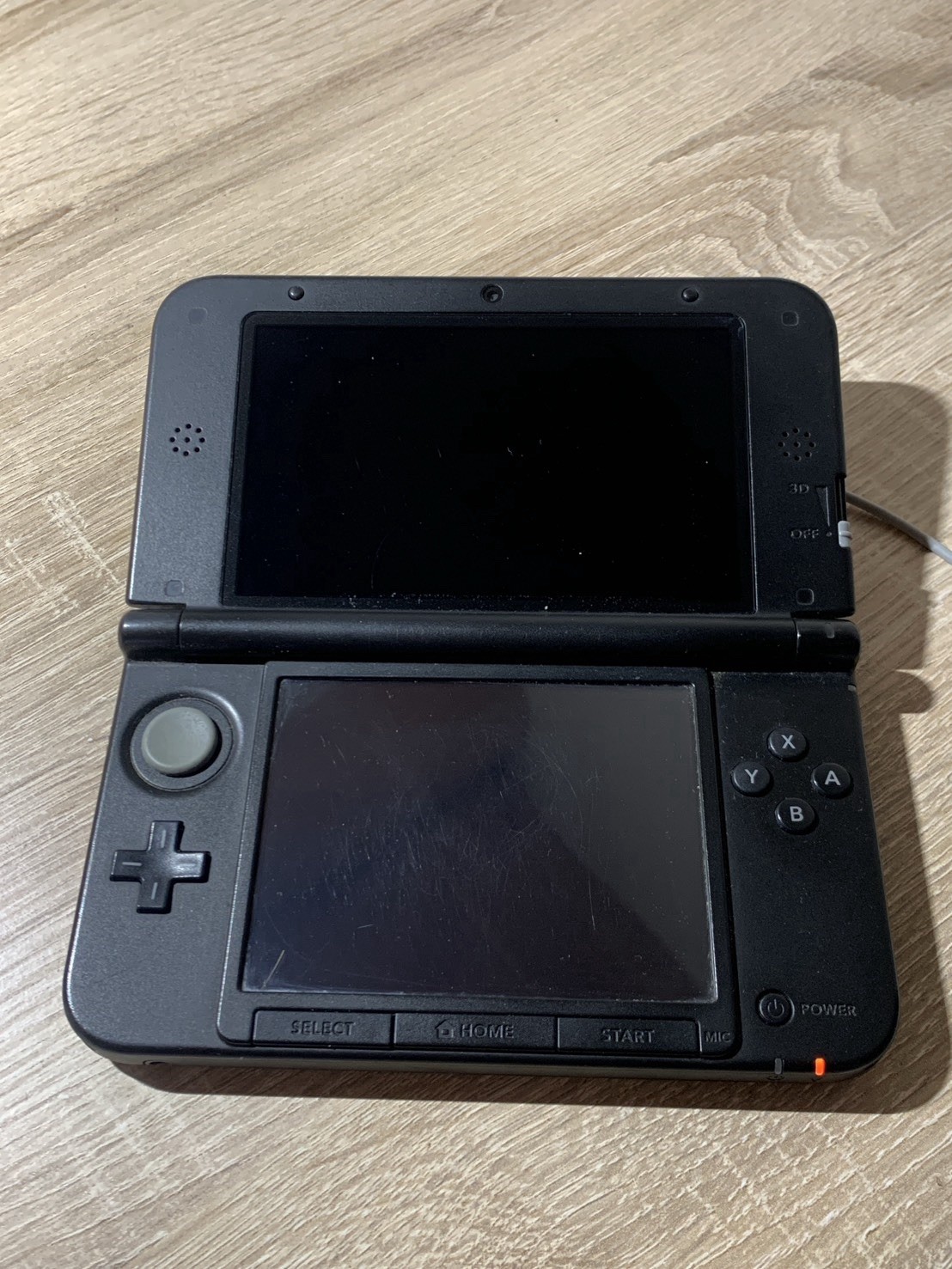 0858 Nintendo 3DS LL Silver Black Normal TESTED