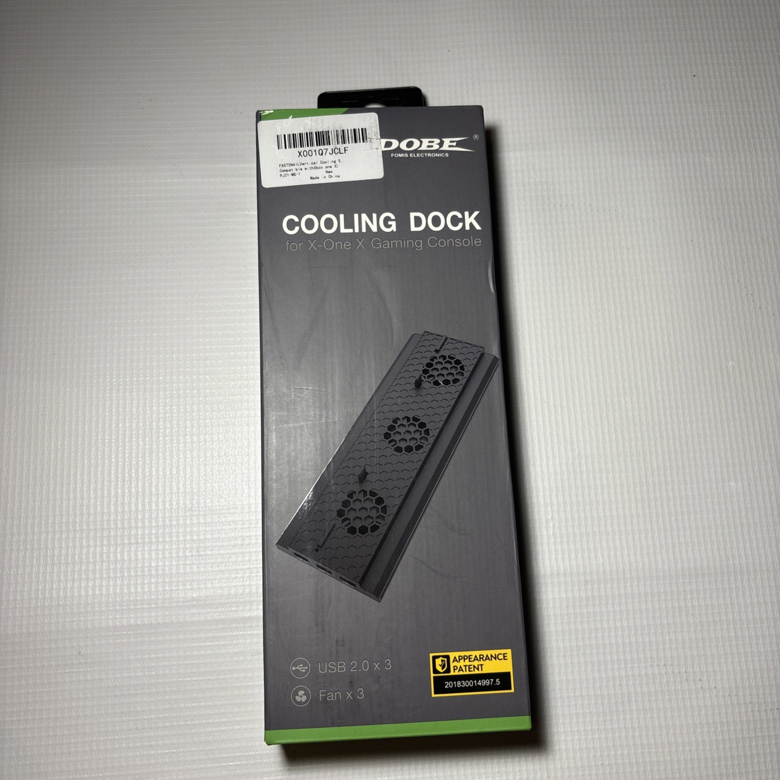 DOBE Cooling Dock for Xbox One X Gaming Console – Vertical Stand with USB Hub