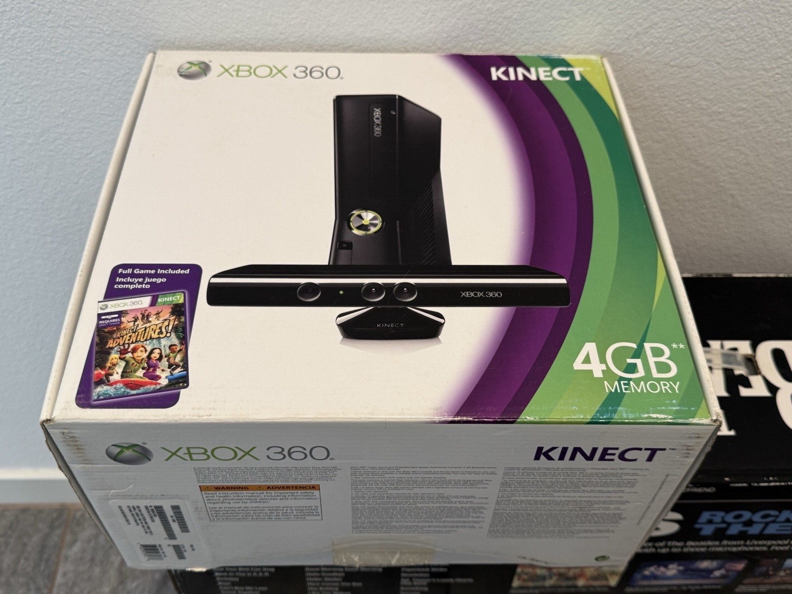 Microsoft Xbox 360 S Kinect 4GB Console Bundle – 3 Controllers + 5 Games + Accys