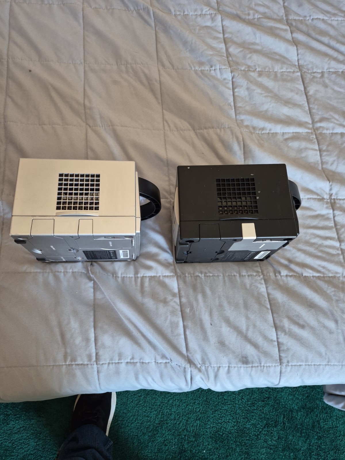 Lot of 2 Nintendo GameCube Consoles Only Black/Silver For Parts Or Repair