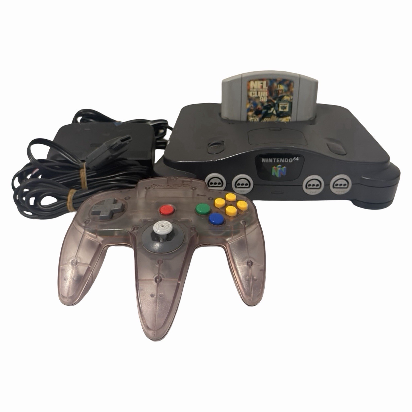 Nintendo 64 N64 NUS-001 USA Console & Power Cord & Controller (TESTED)