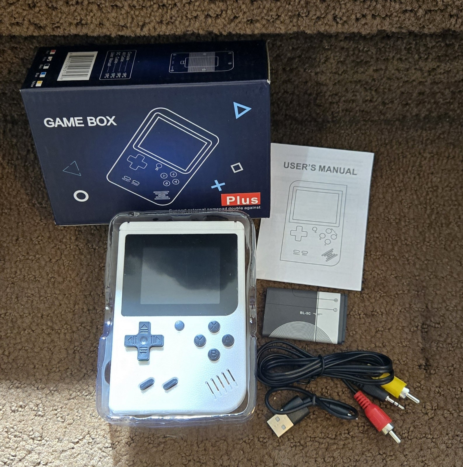 Plus Game Box 400 in 1 Plus Handheld Gamepad – NEW (open box) Tested & Works