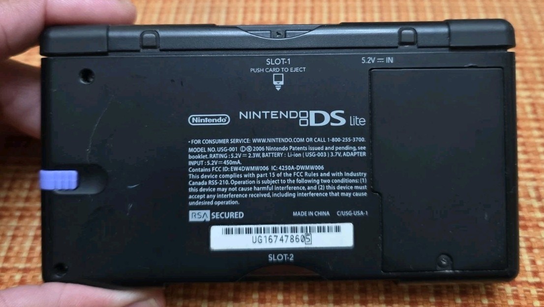 Nintendo DS Lite Handheld Red/Black w/ New Battery. Read Description