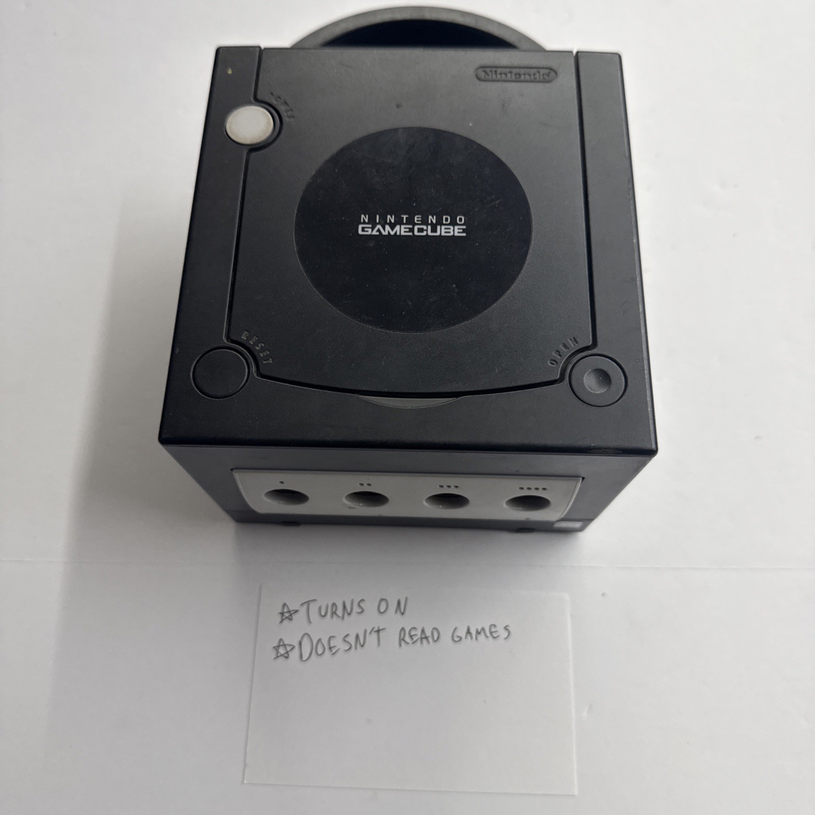 Defective – Nintendo GameCube Black Console – Doesn’t Read Disc #8