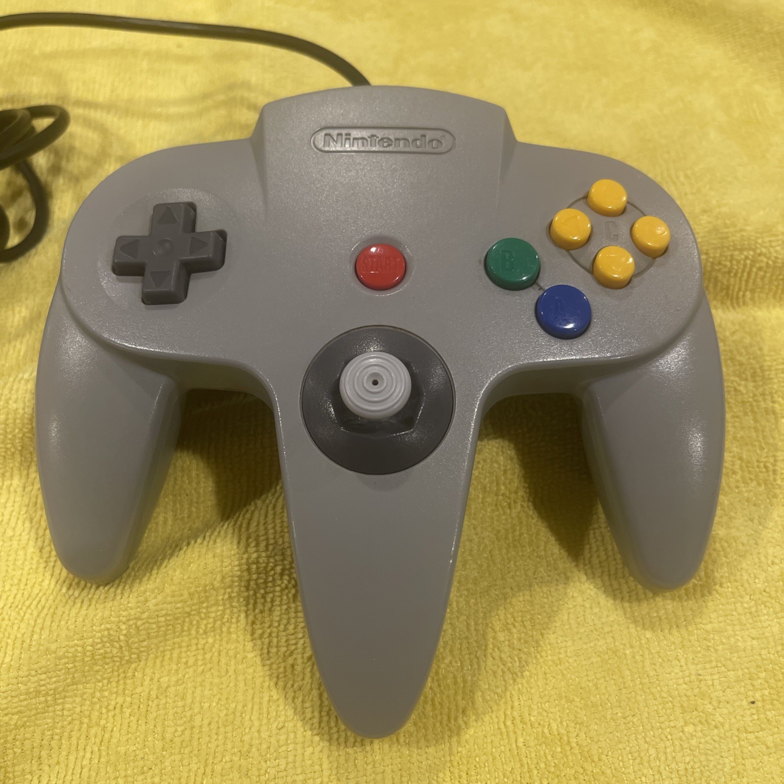 Nintendo 64 Console Bundle w/2 OEM Controllers Gray & Atomic Purple Clean Tested