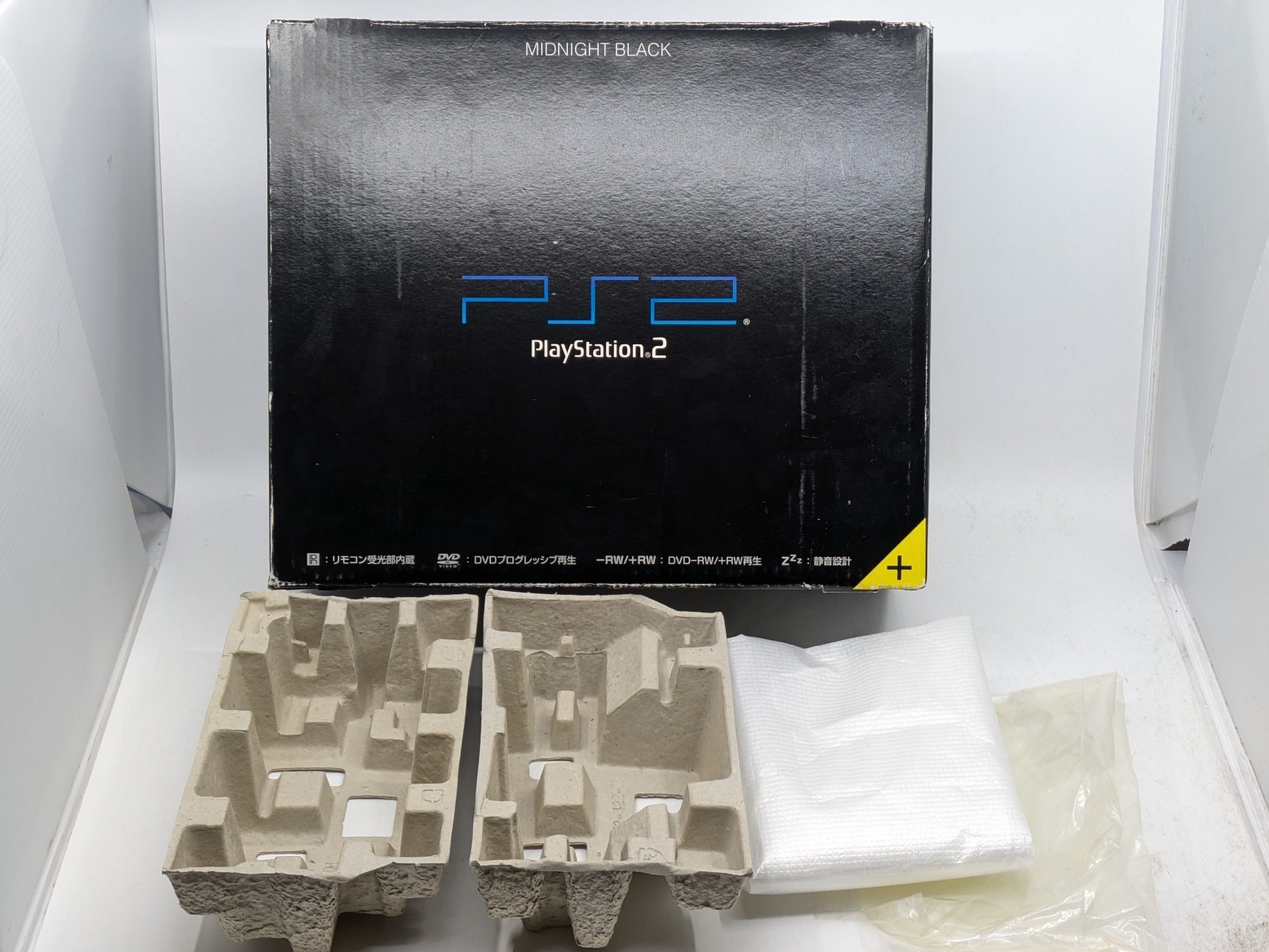 Sony PS2 Midnight Black SCPH-50000NB NTSC-J Console Boxed Tested w/ Controller