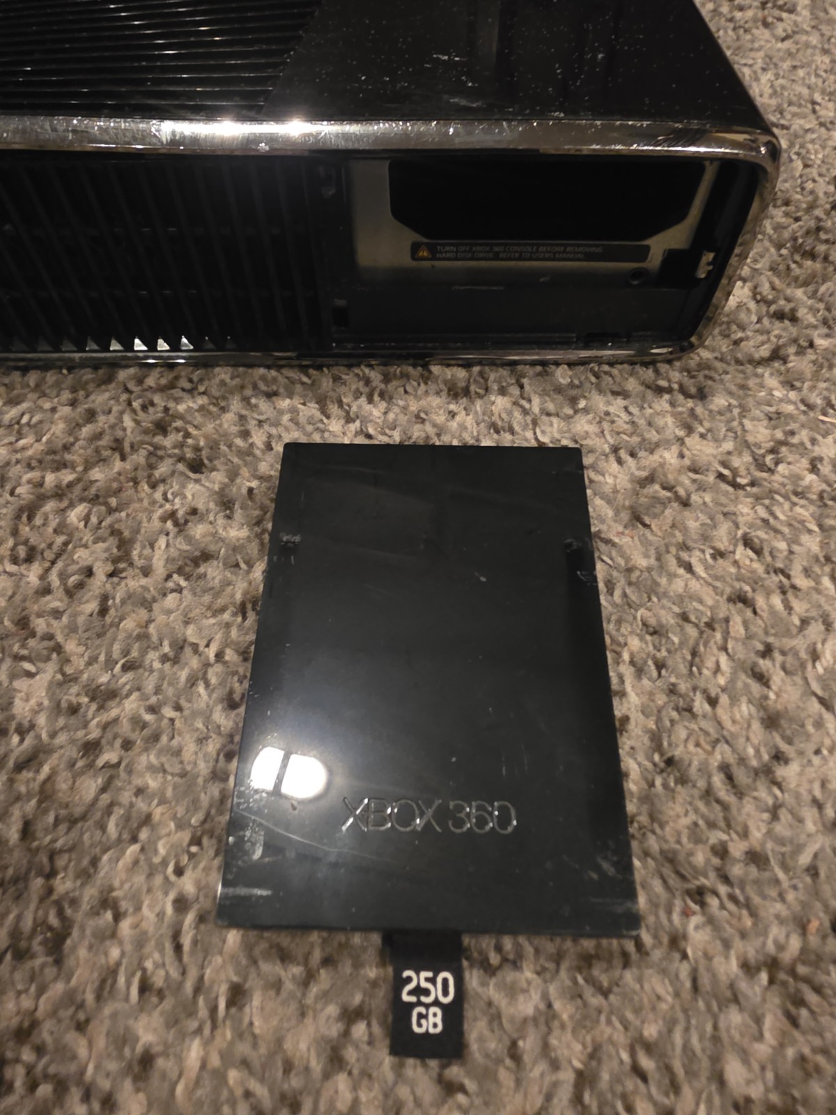 Microsoft Xbox 360 S Model 1439 With 250g HDD 2010 TRINITY MOTHERBOARD For Parts