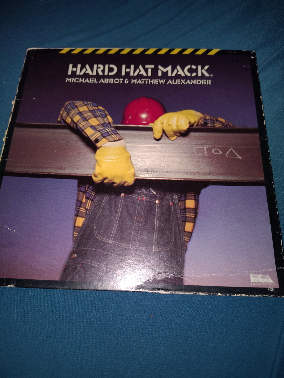 Hard Hat Mack 1983 Electronic Arts Atari Home Computers Platform Video Game Disk