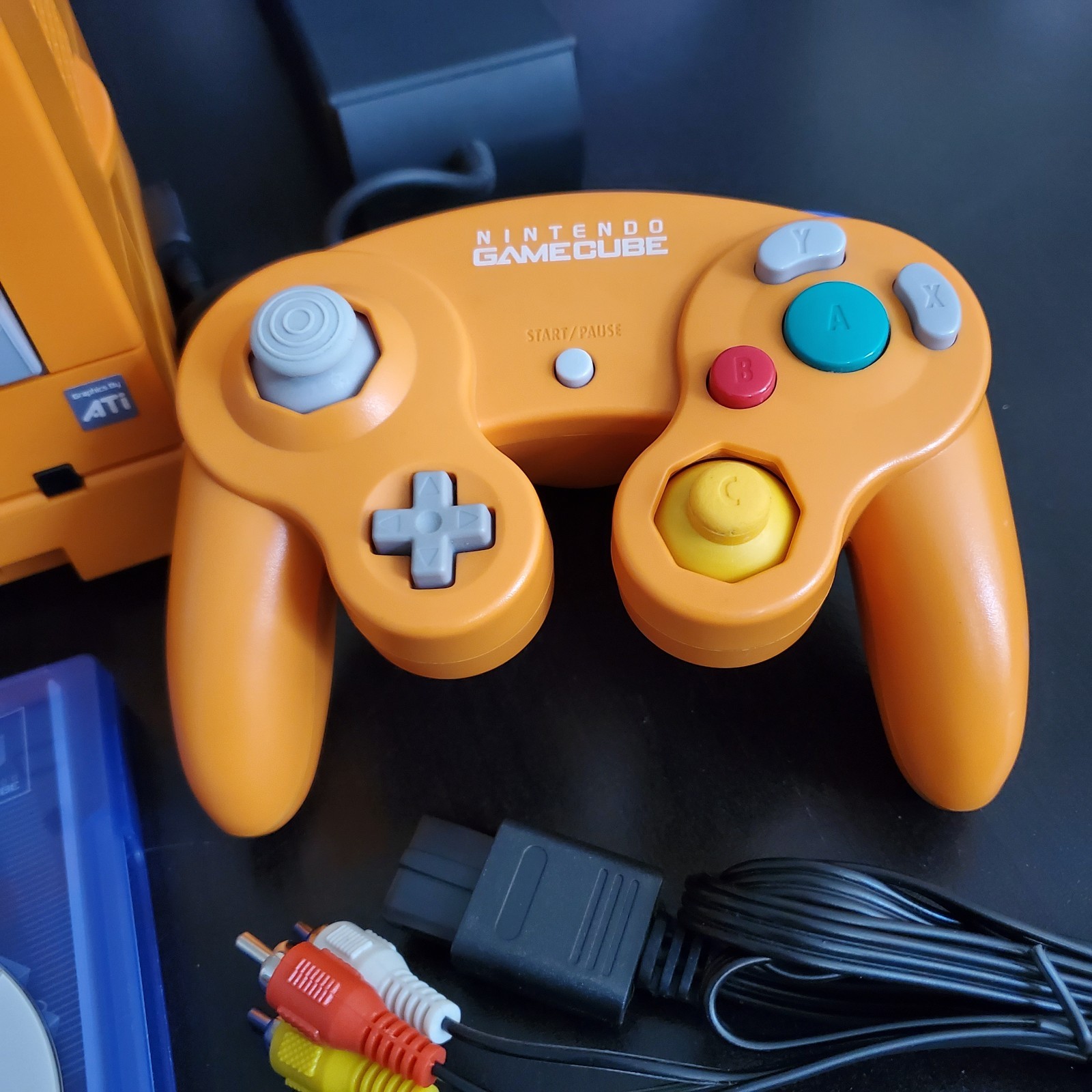 Nintendo Spice Orange Gamecube, Region Switch, Gameboy Player and Gameboy