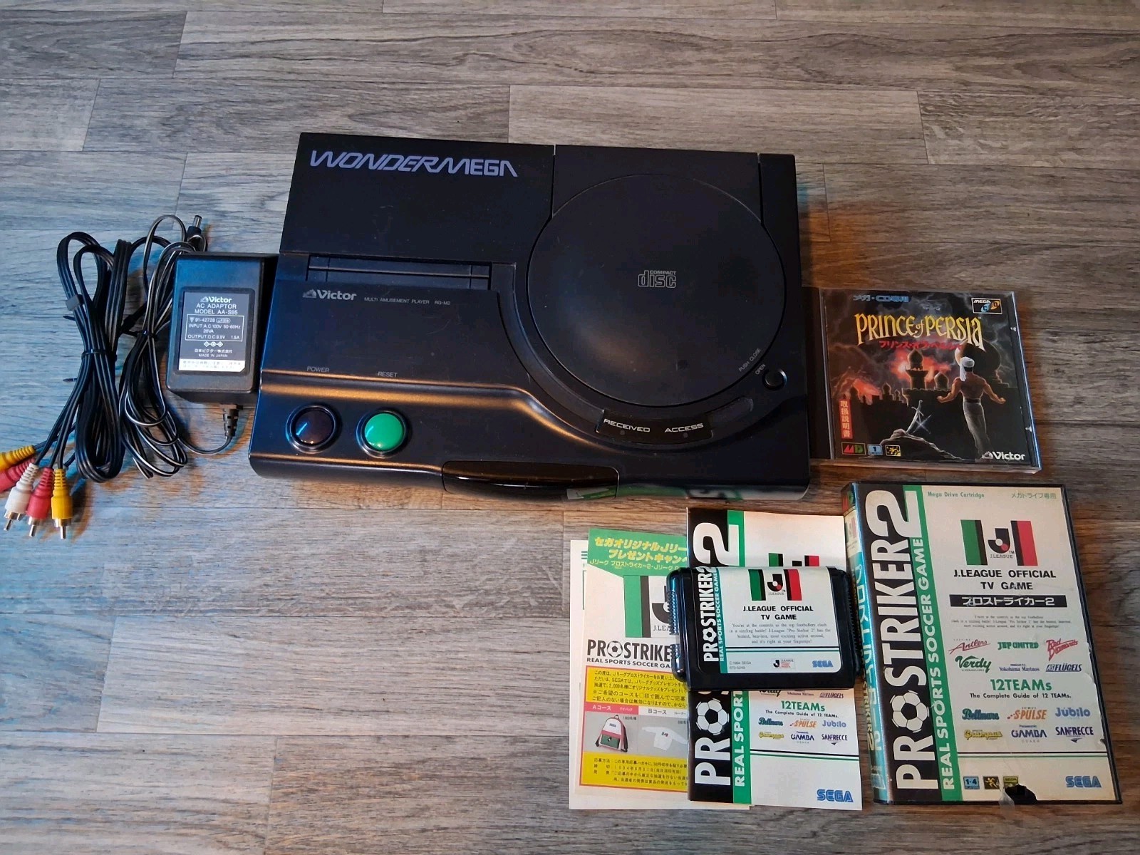 Victor WonderMega Console Tested Fully Working W/ Games Japanese X Eye