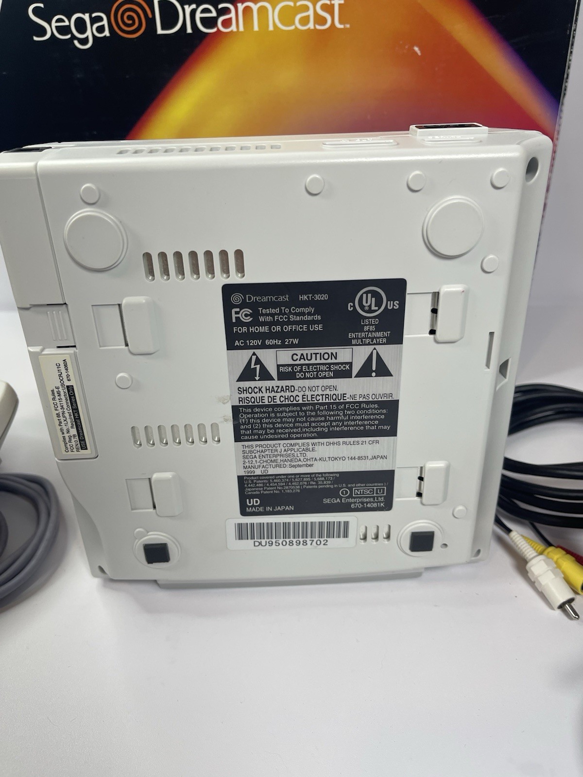 Sega Dreamcast Console With Box – Working Beautifully! HKT-3020 NO Paperwork