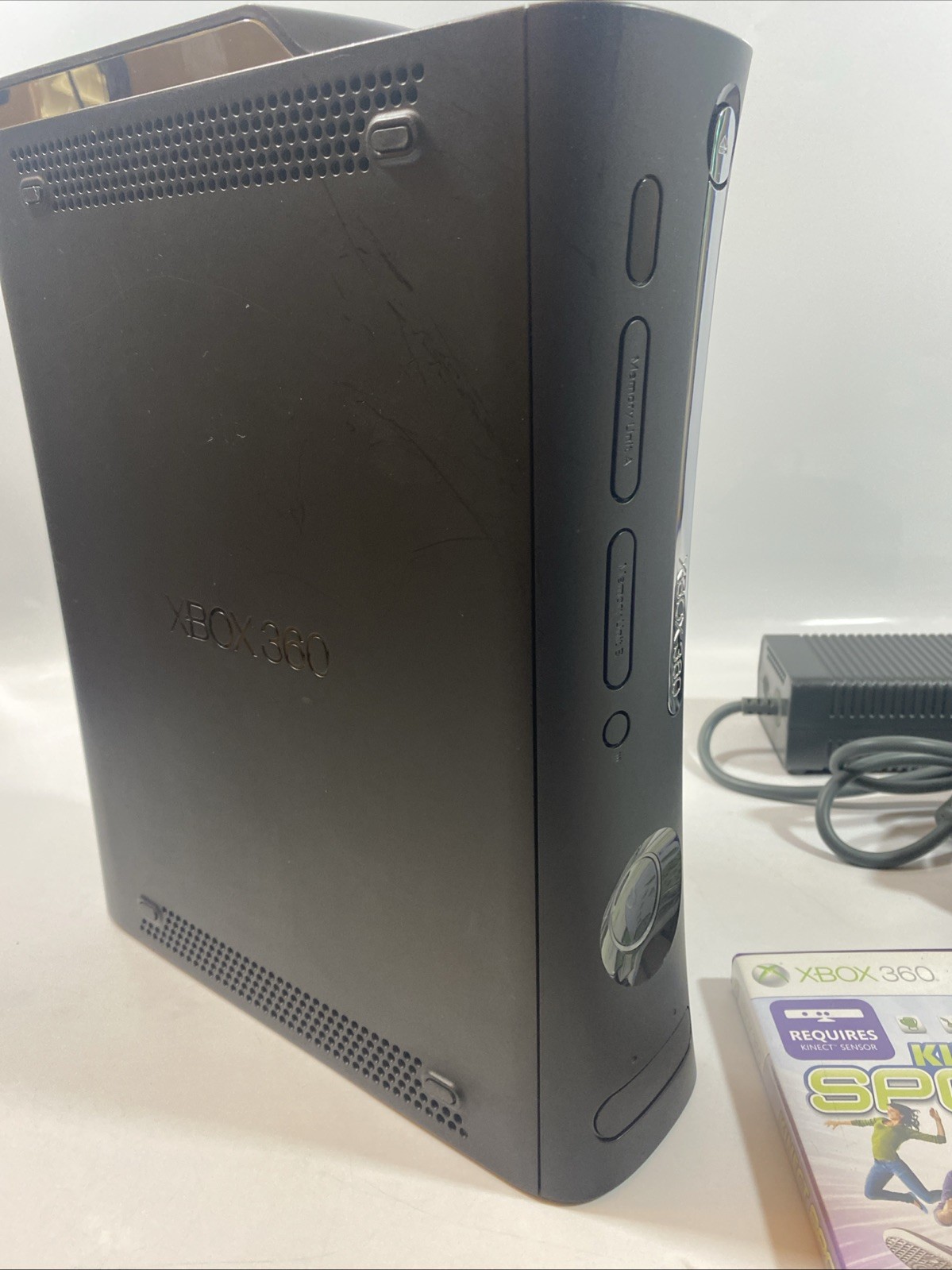 Microsoft Xbox 360 Black Console w/ Power Cable & 120GB HDD – Tested & Works