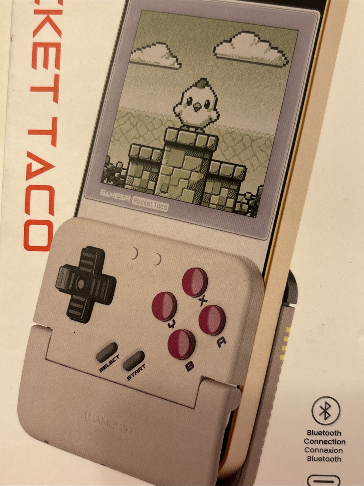 Pocket Taco Vertical Mobile Gaming Controller Retro Arcade Bluetooth Gamepad