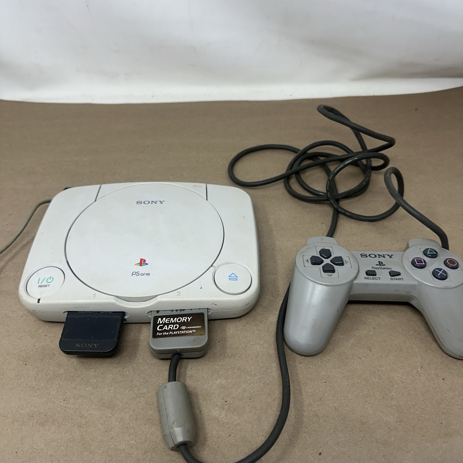 Sony PS One Model SCPH-101 Video Game Console Bundle w/1 Controller – Tested