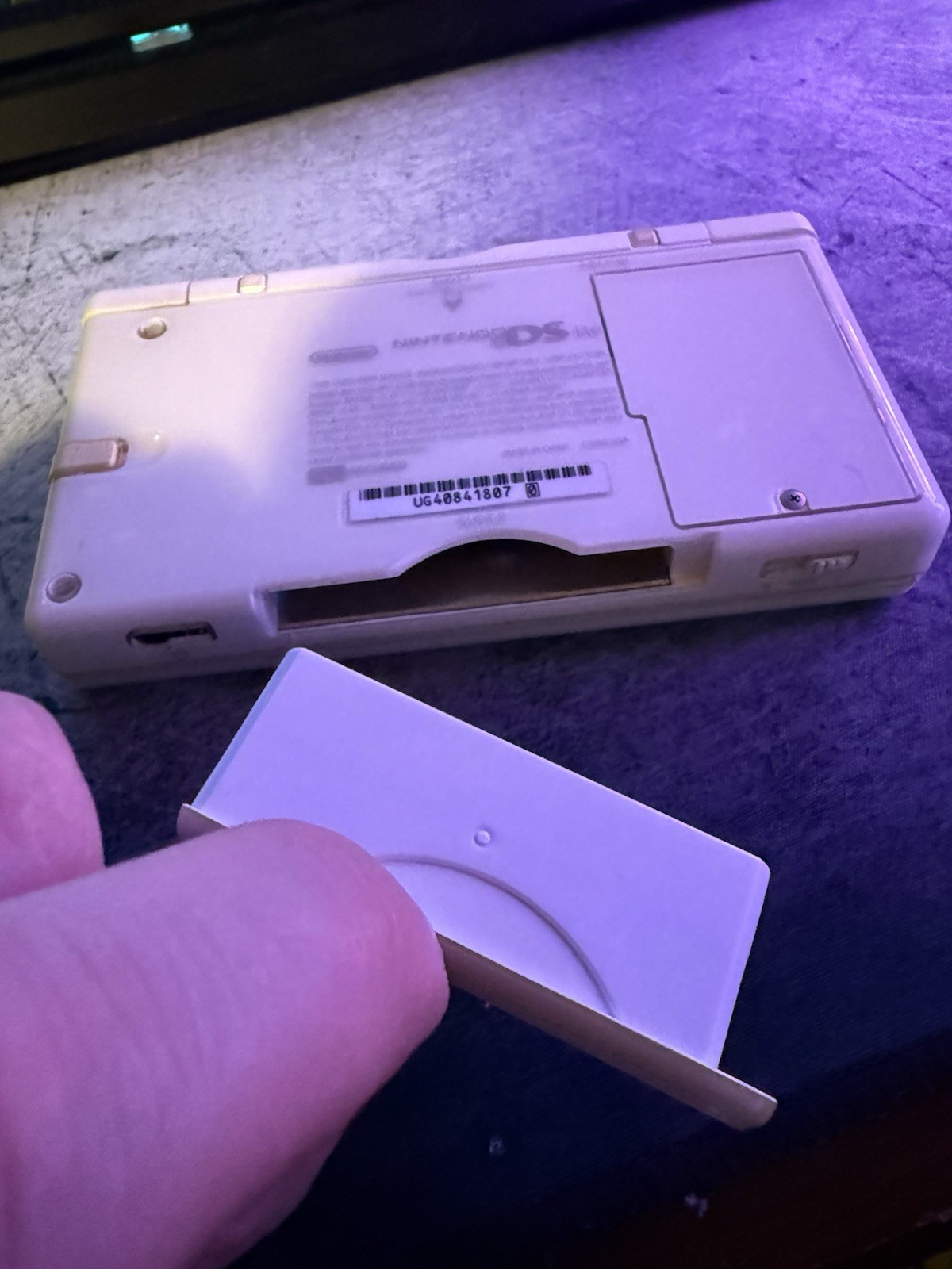 Nintendo DS Lite Console USG-001 Polar White Tested & Working Great Condition