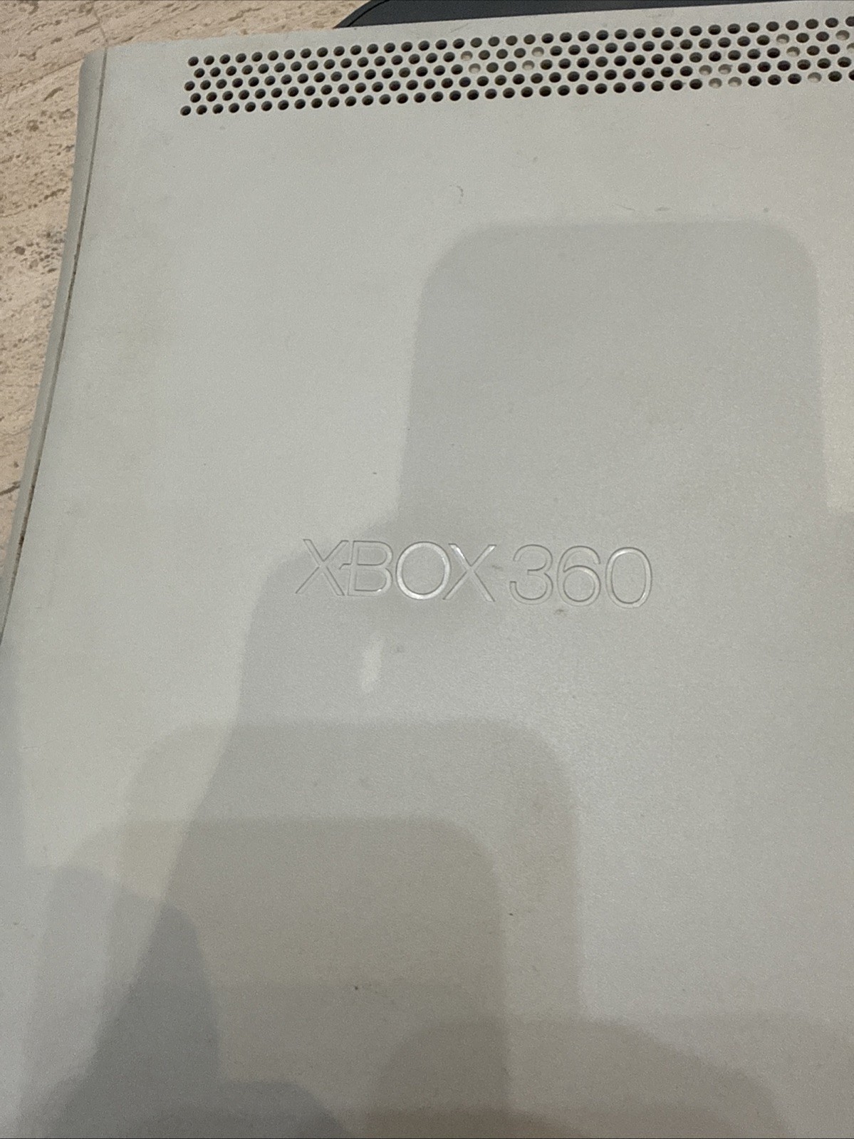 Microsoft Xbox 360 Matte White Console for Parts or Repair-Untested No Cords