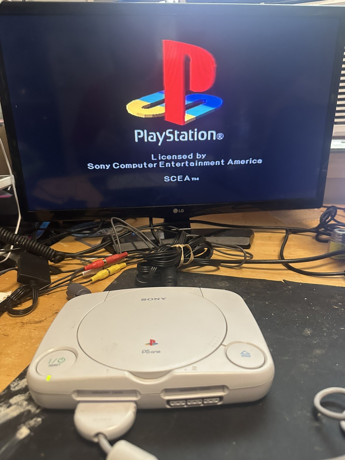 Sony PSOne Slim White Console PS1 (SCPH-101) Console System OEM Bundle – Tested