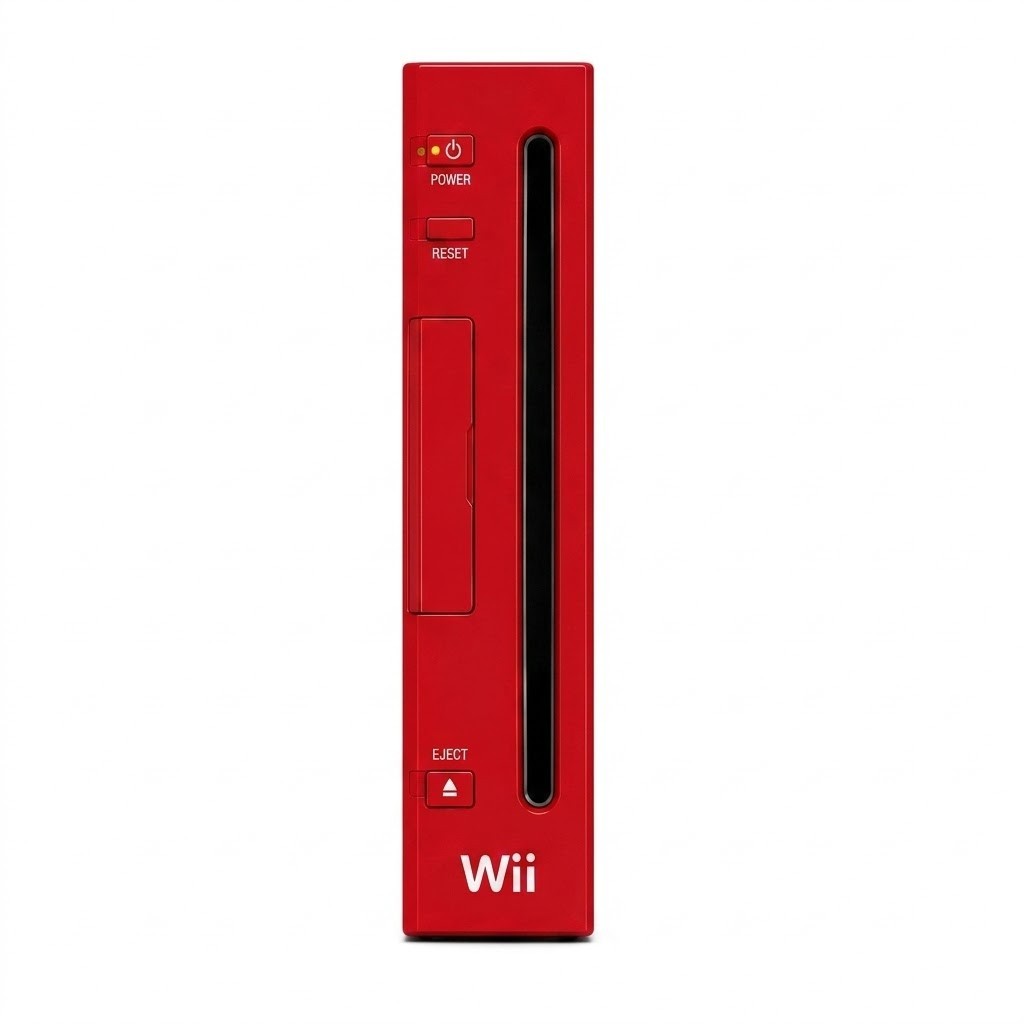 Nintendo Wii Red Console Only RVL-001 GameCube Compatible 1 year warranty