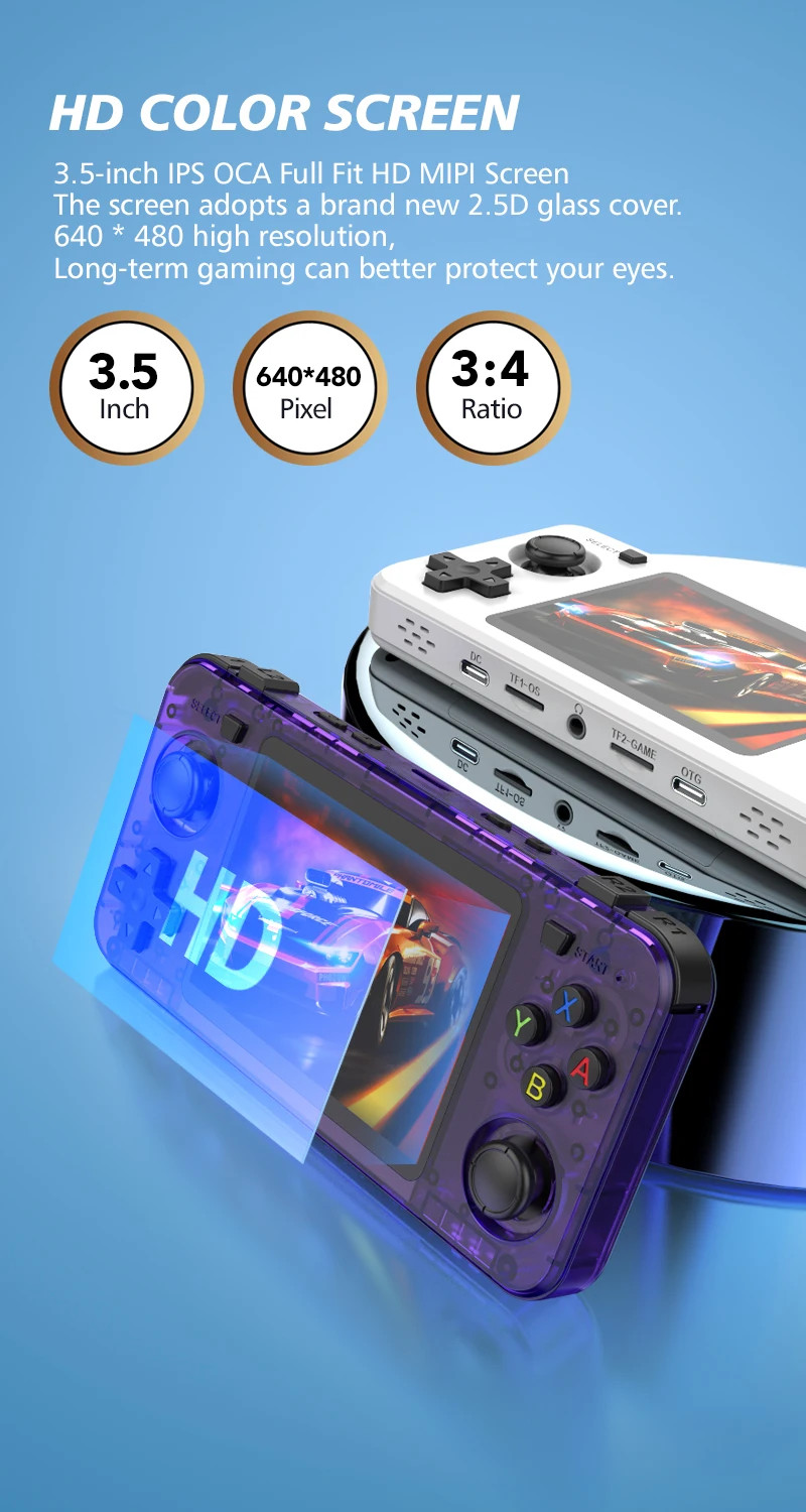 R36H Retro Mini Open Sourse Consola Handheld Game Console R36 Max Pro Max 64/128