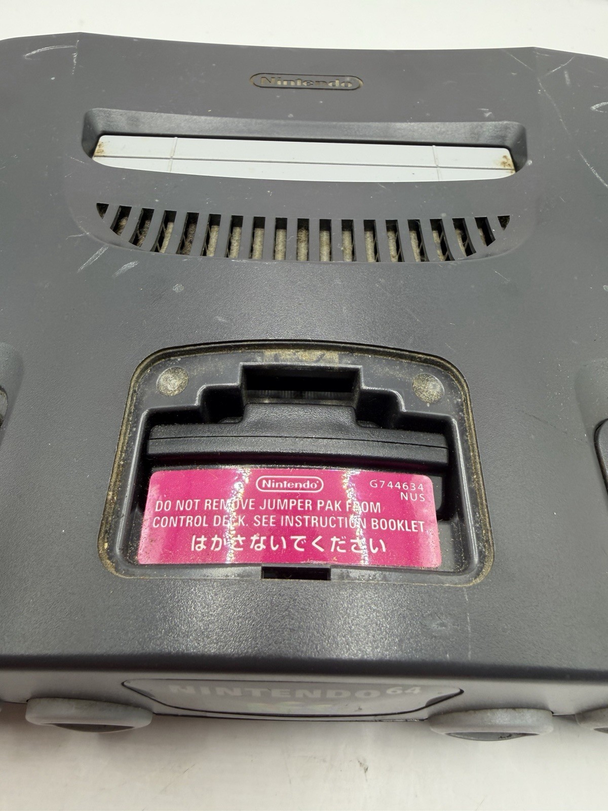 Nintendo 64 N64 Video Game Console NUS-001 Gray