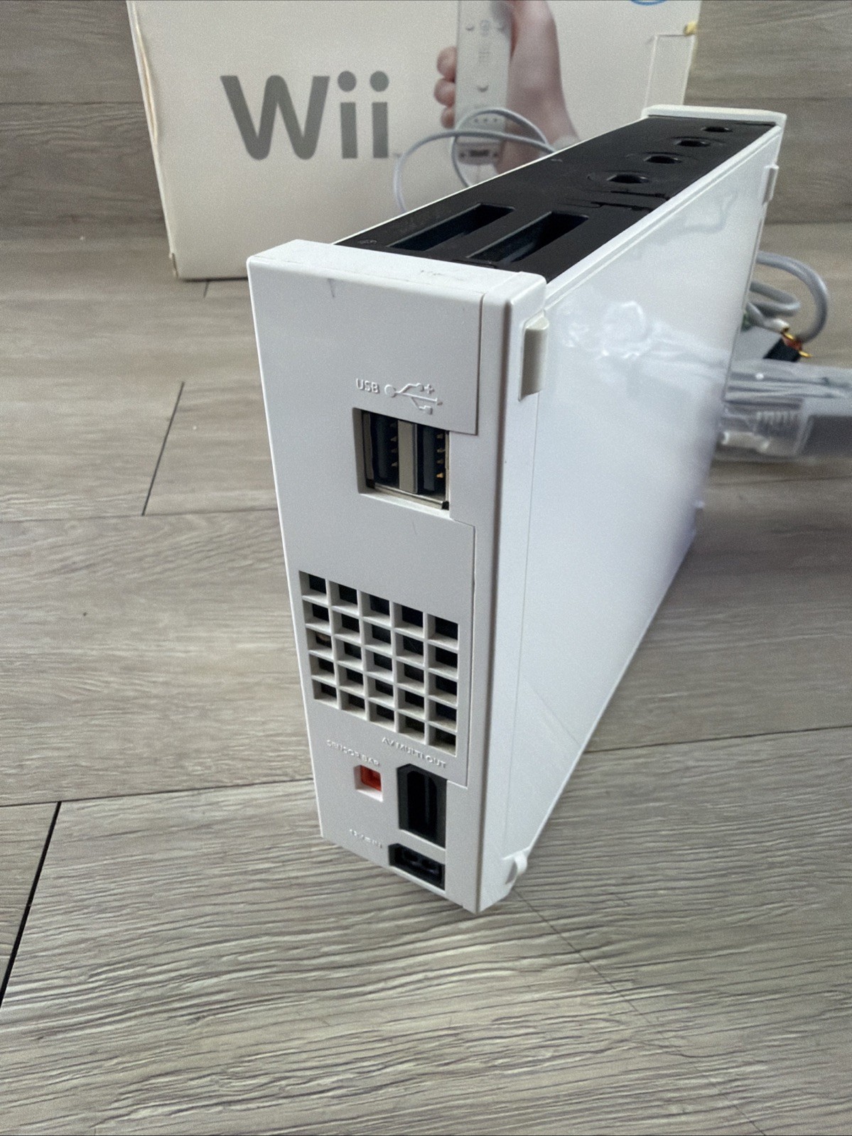 Nintendo RVL-001 Wii Console With Cords Tested And Working