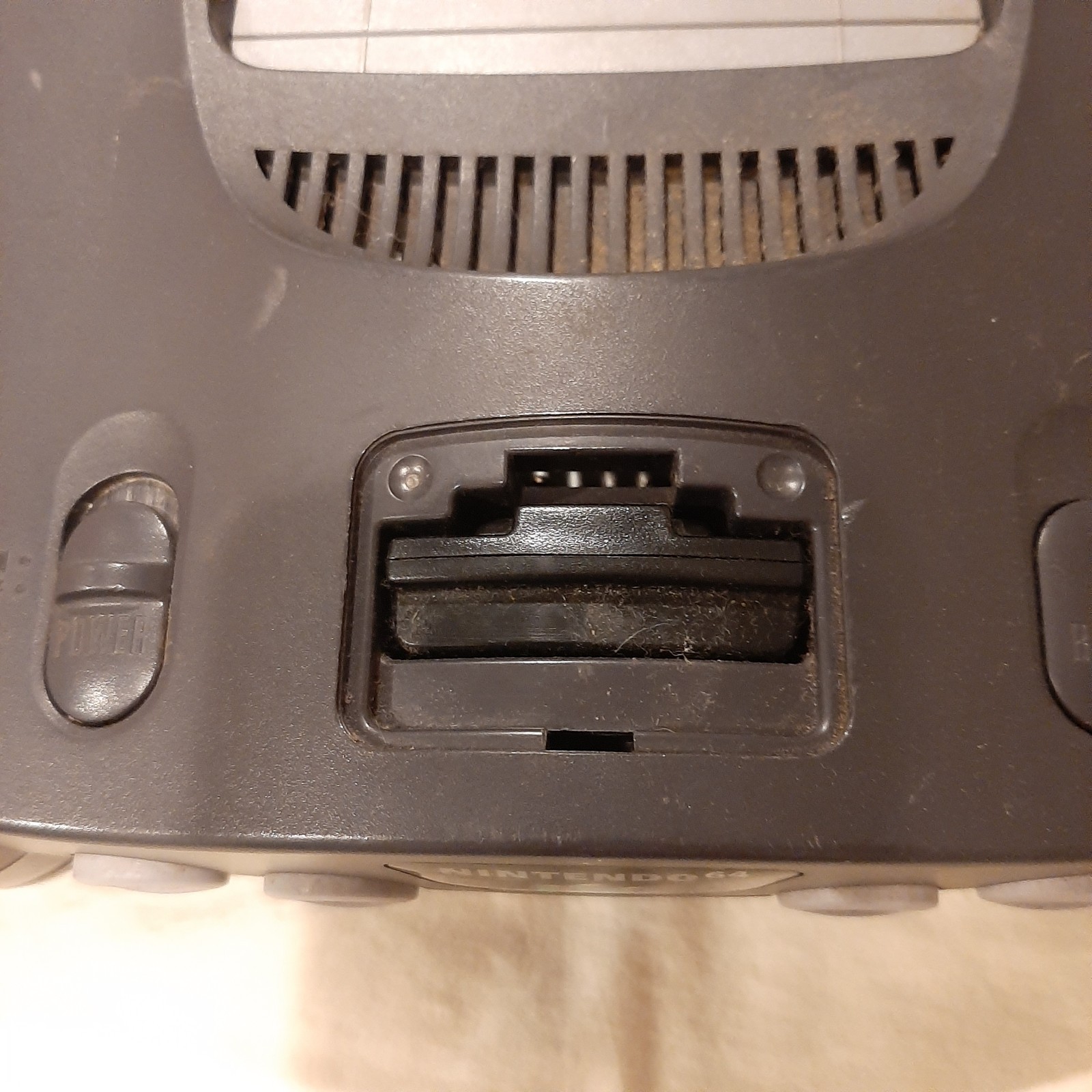 Nintendo 64 Console And 2 Conrollers ONLY – NUS-001 (USA) – Charcoal Tested