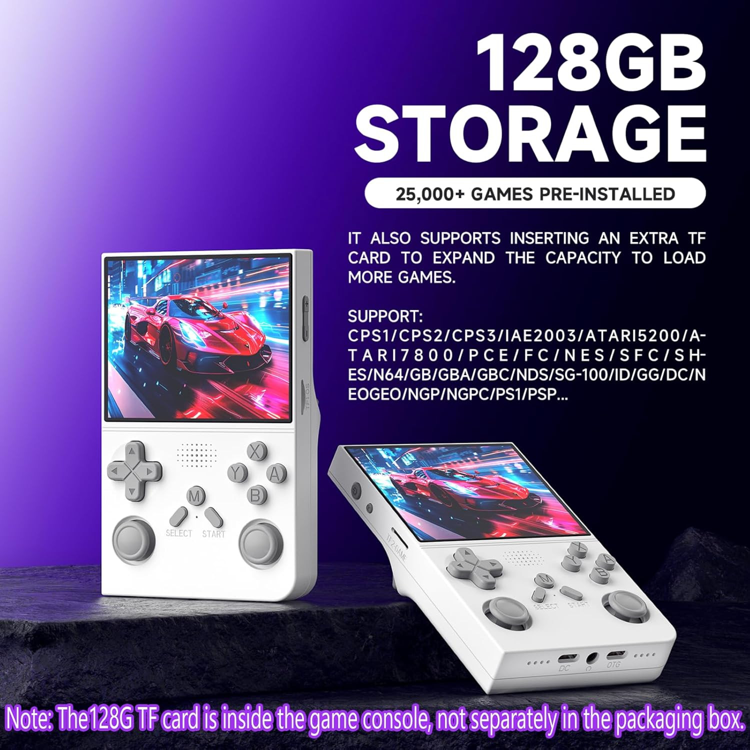 R40 Retro Handheld Game Console – Open Source System,3.5″ IPS Screen, 18,000+ Cl