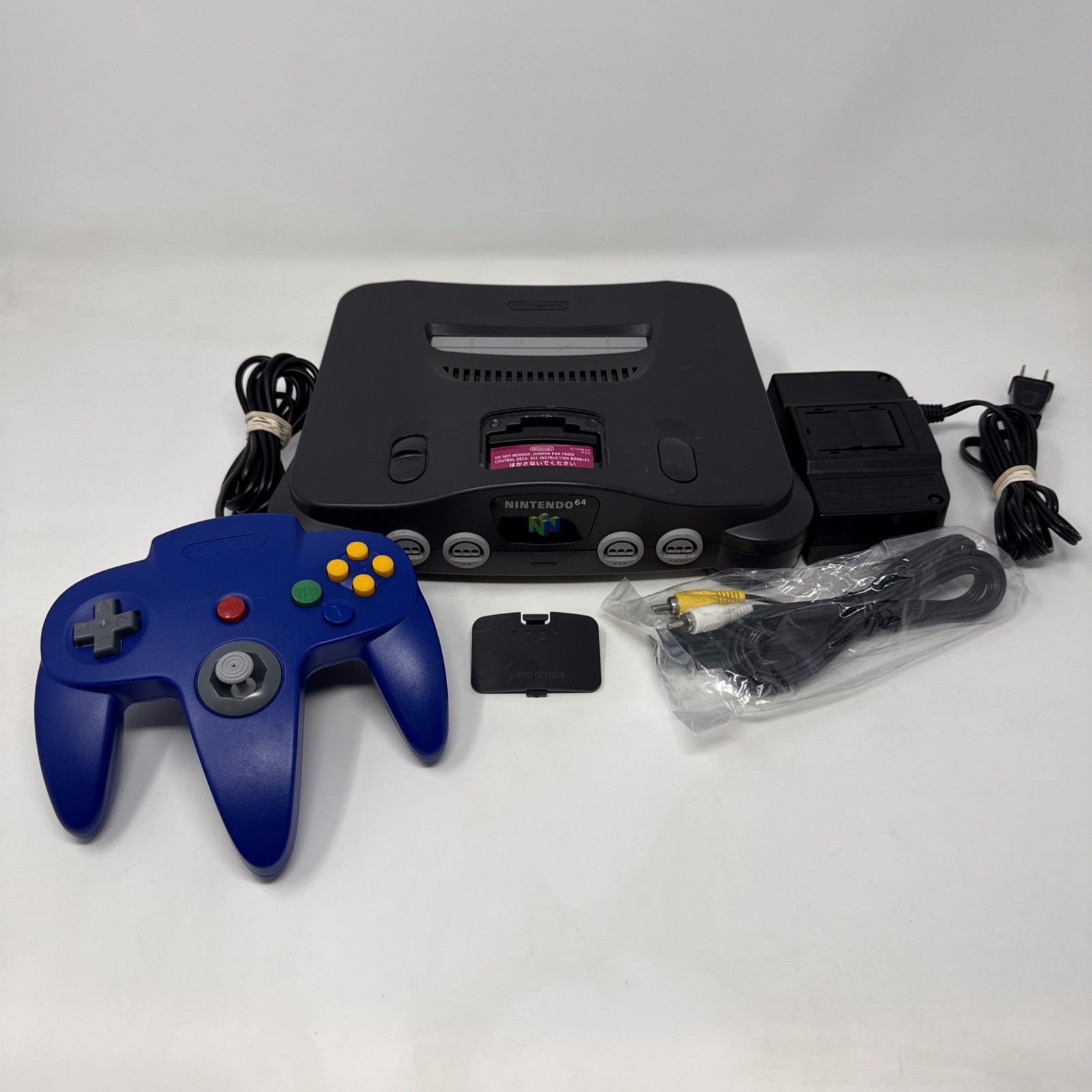 Nintendo 64 N64 Console NUS-001 (JPN) + 1 Controller + Power Cables Tested READ