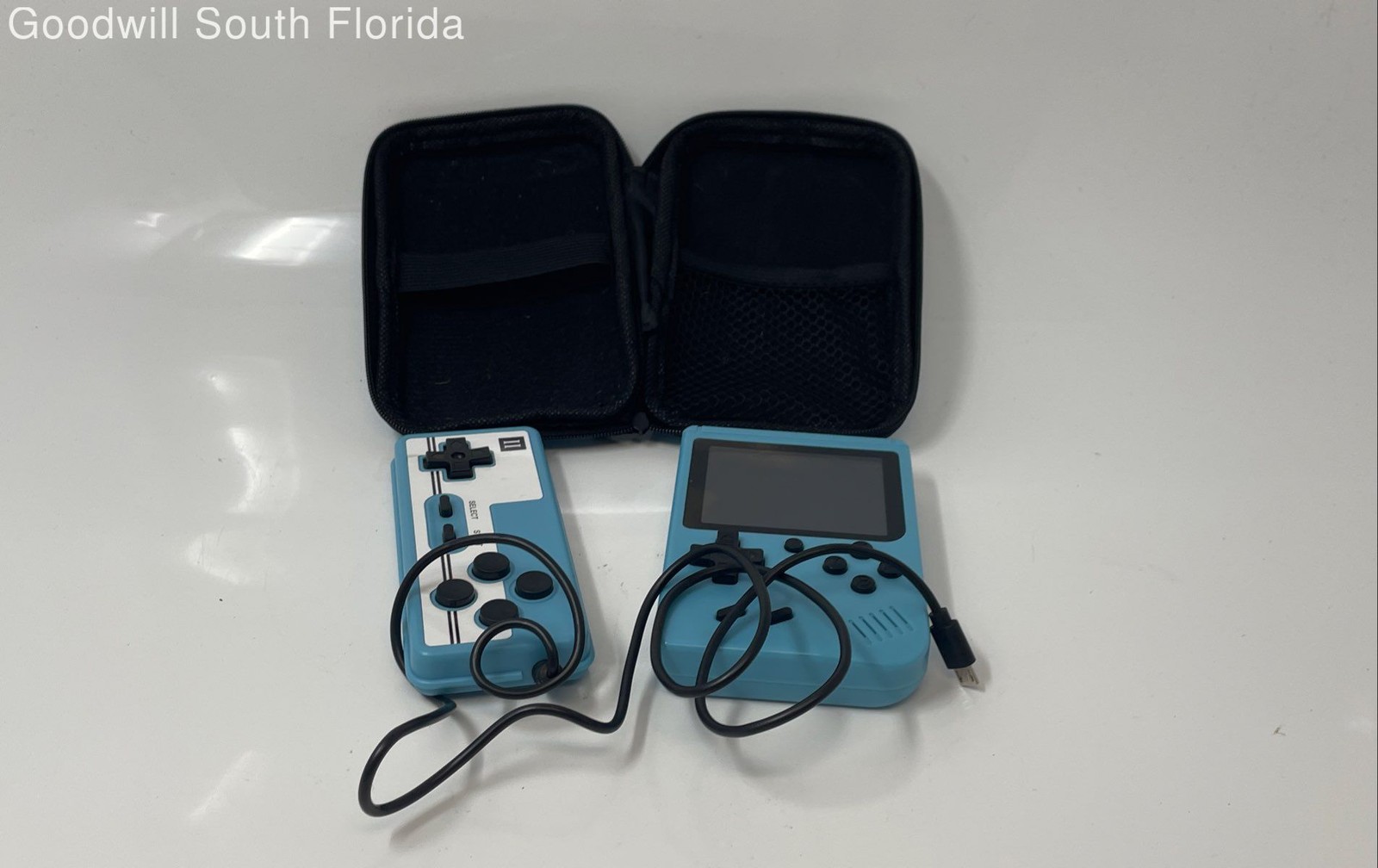 Unbranded Blue Portable Video Game Console Handheld System Not Tested