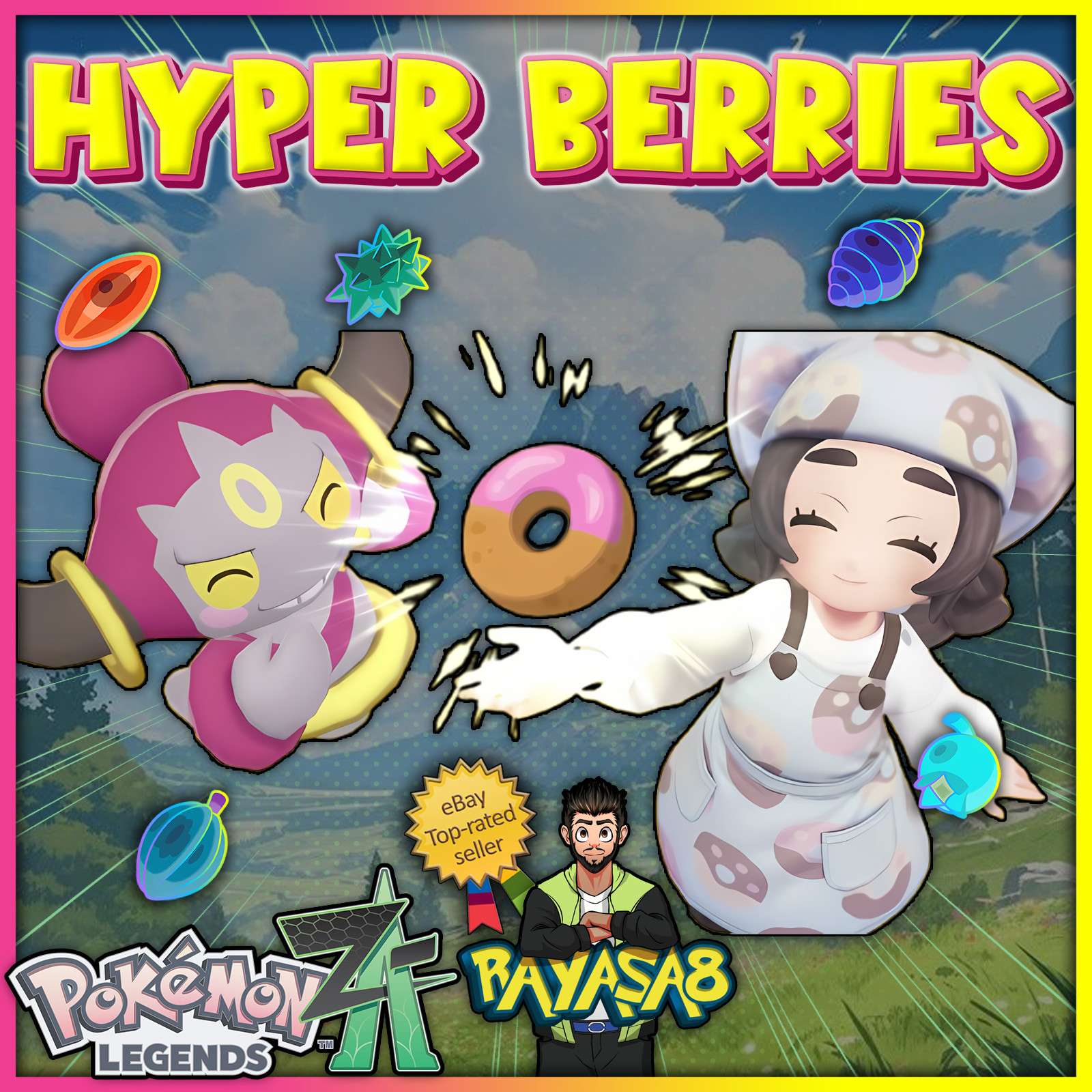 Hyper Berries DLC Pokémon Legends Z A | Held Items | Fast Trade Hyper space🌟