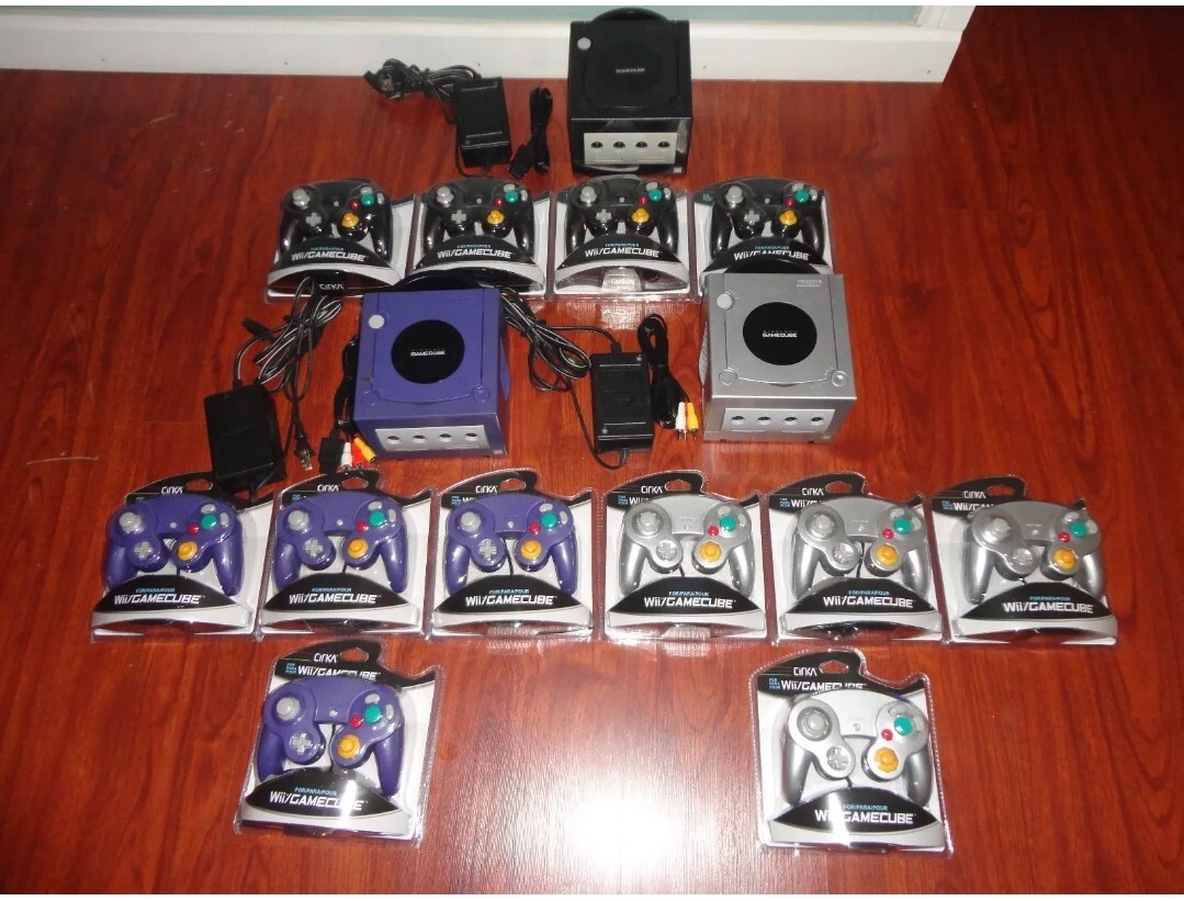 GameCube Launch Edition *CHOOSE YOUR BUNDLE* Console + Controllers + Wires Set