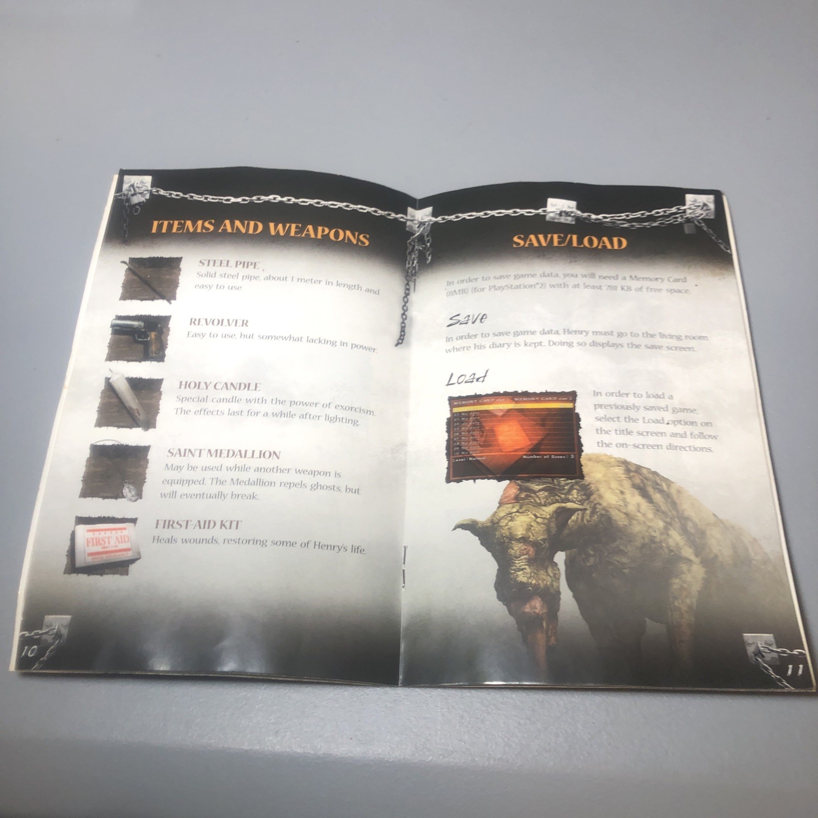Silent Hill 4 The Room Playstation 2 – Manual Only – Original PS2 Instructions