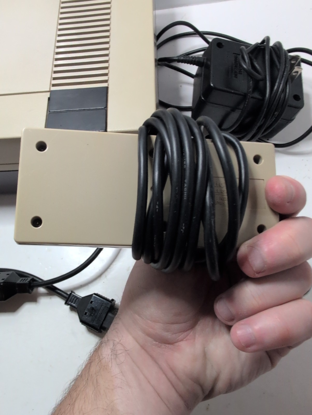 Nintendo NES Console Bundle Two Controllers All Cables Tested Cleaned
