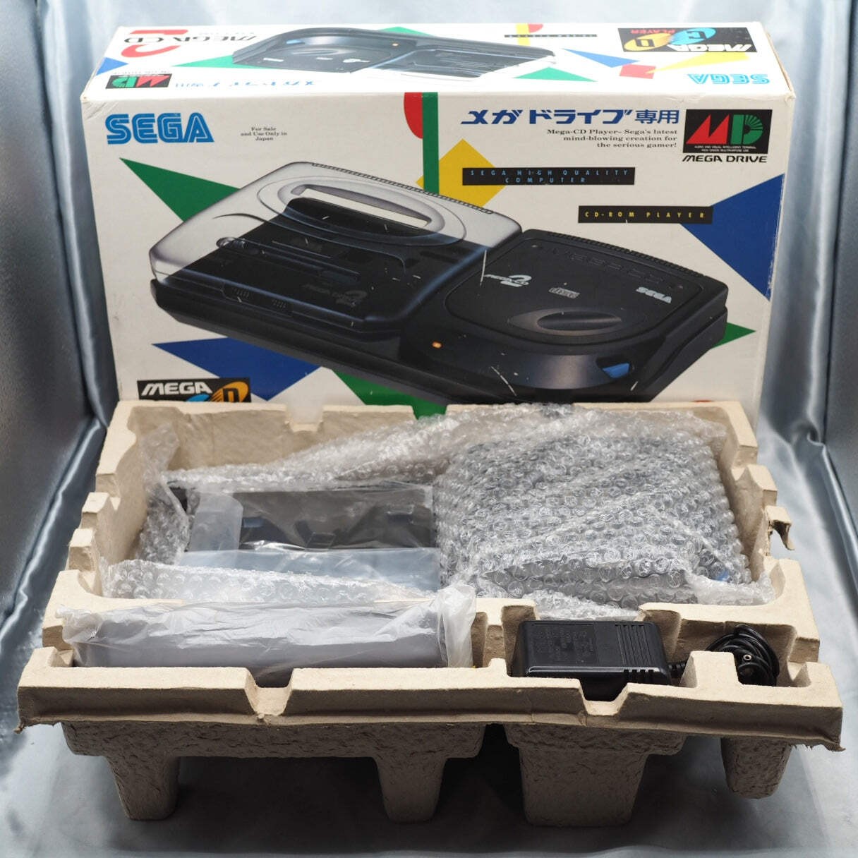 Mega Drive + Mega CD 2 Console system SET Boxed Tested SEGA HAA2510 HAA-2912