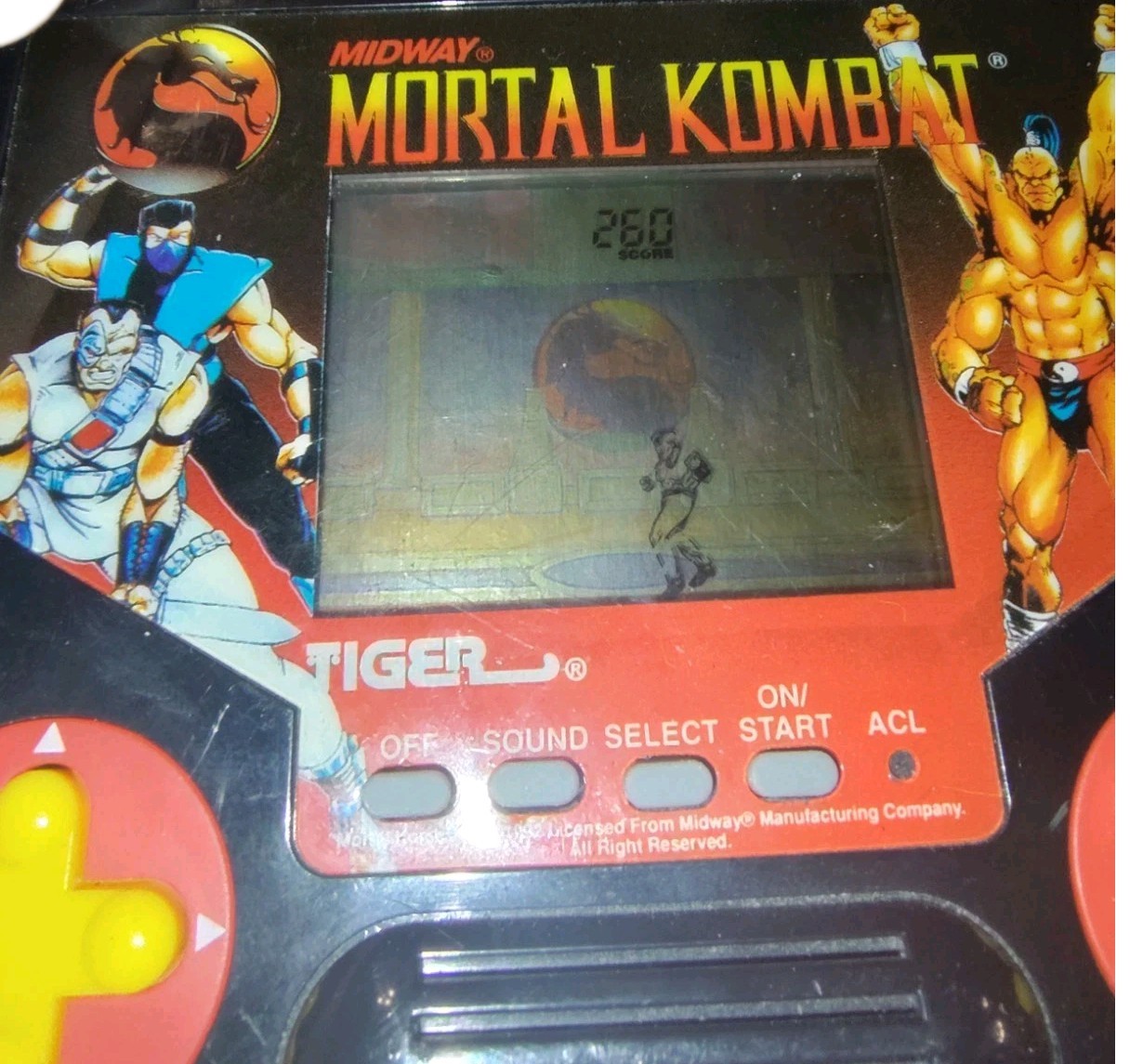 Tiger Midway Mortal Kombat Portable Handheld – WORKS! 1988