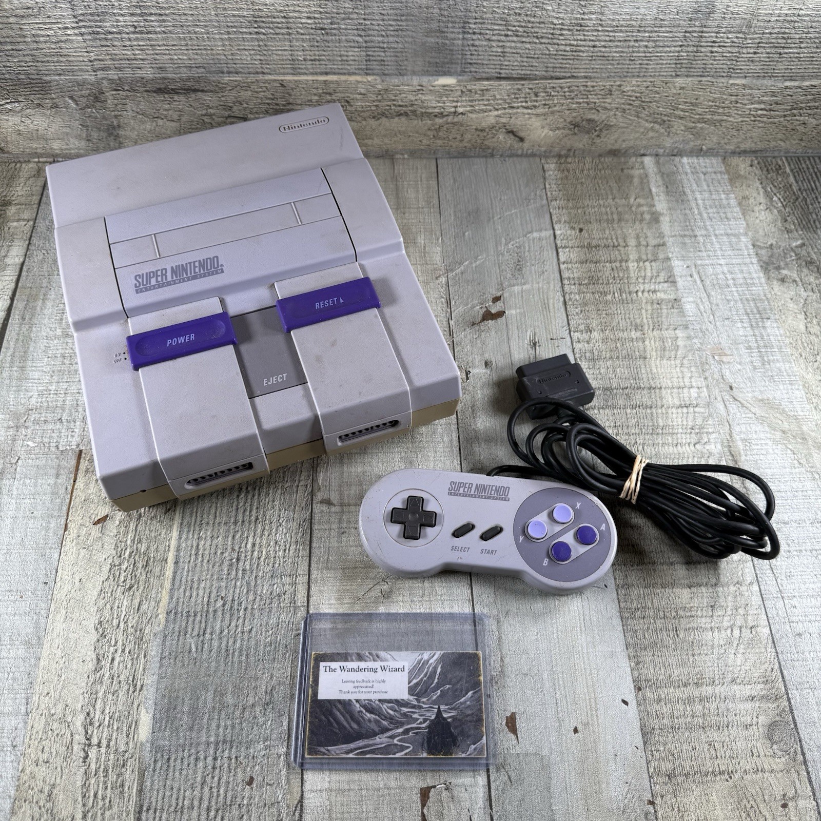 Nintendo SNES Console With Power And 1 Controller – Tested, Working READ Desc
